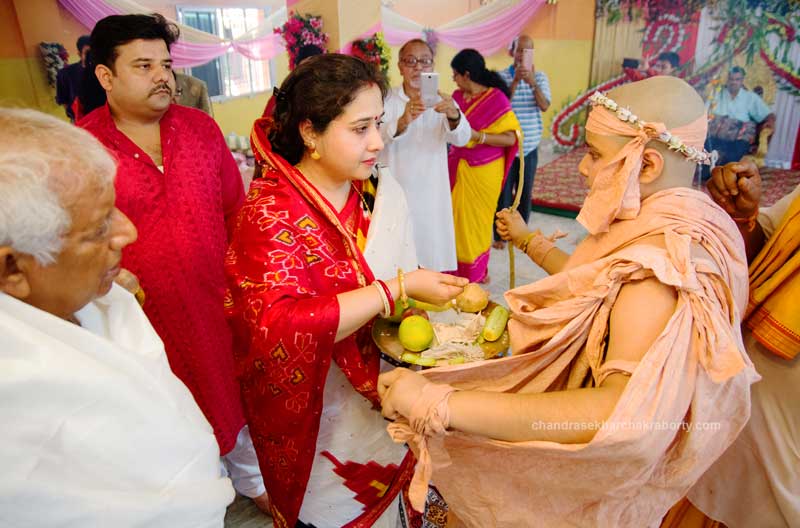Sacred Thread Ceremony or Upanayan, a hindu brahmin ritual
