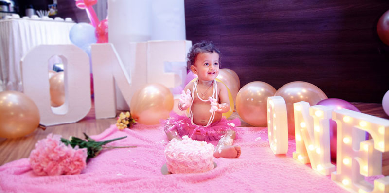 1st birthday cake smash girl